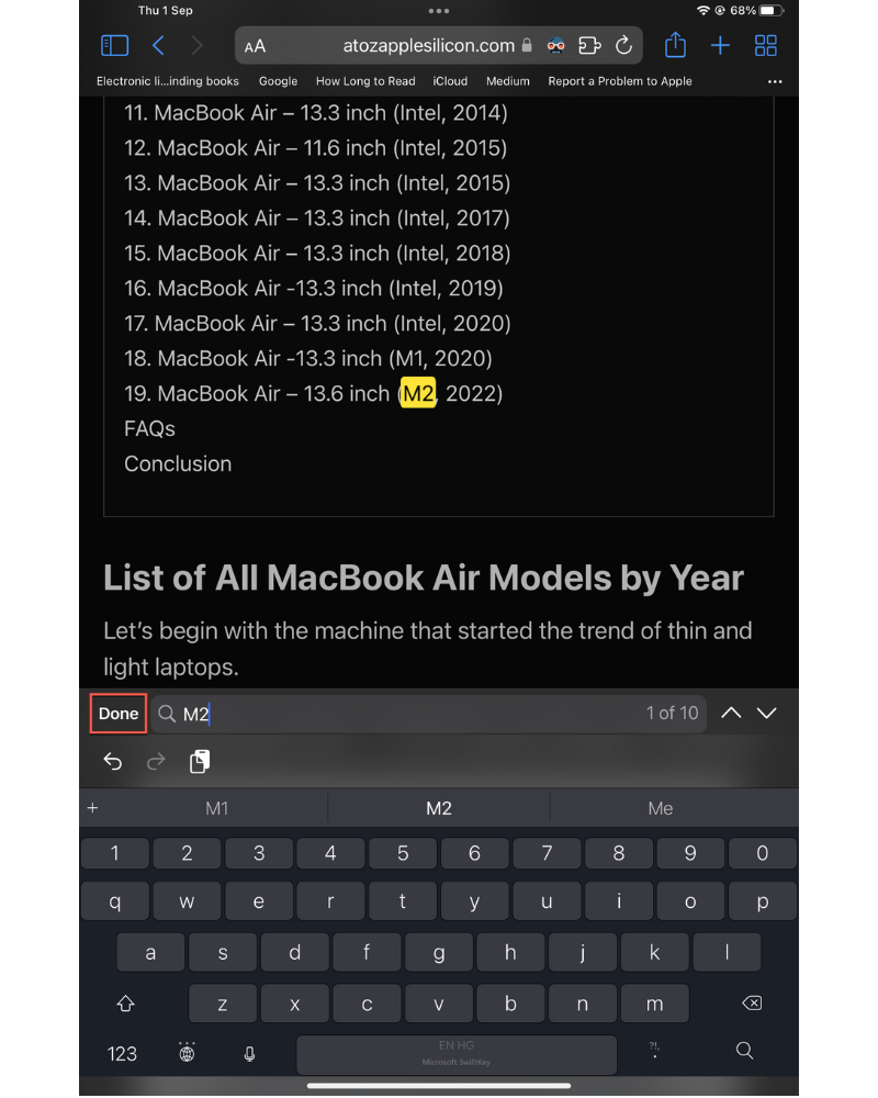 How to Control Find on iPad